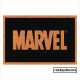 Felpudo de fibra de coco, grabado al láser con la palabra Marvel, vista completa