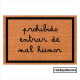 Felpudo de fibra de coco con frase 