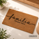 Felpudo de fibra de coco personalizado con apellidos | Modelo Family