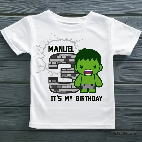 Camisetas personalizadas de hulk best sale