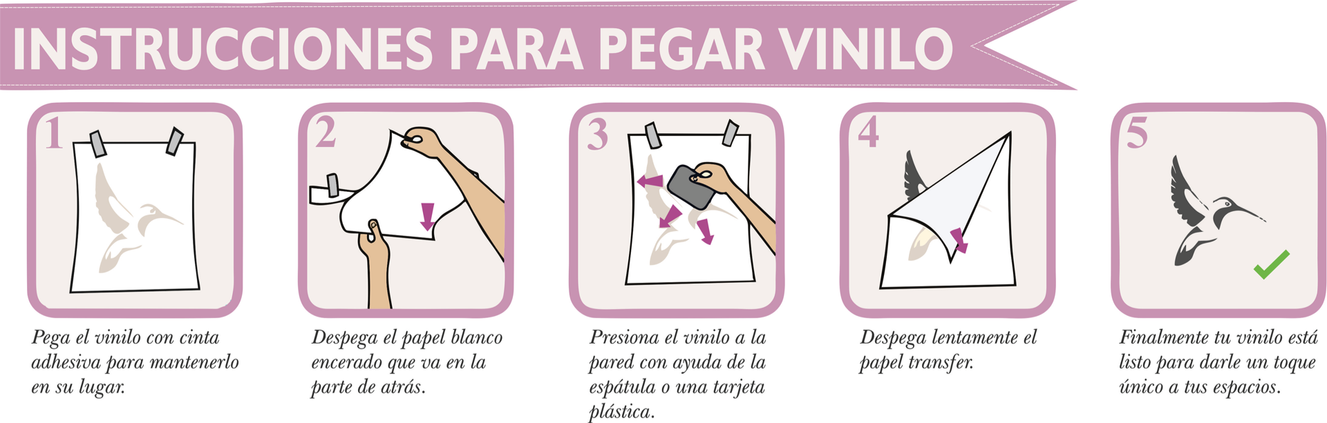 Vinilo mesa y sillas Lätt modelo Vichy Rosa Minnie